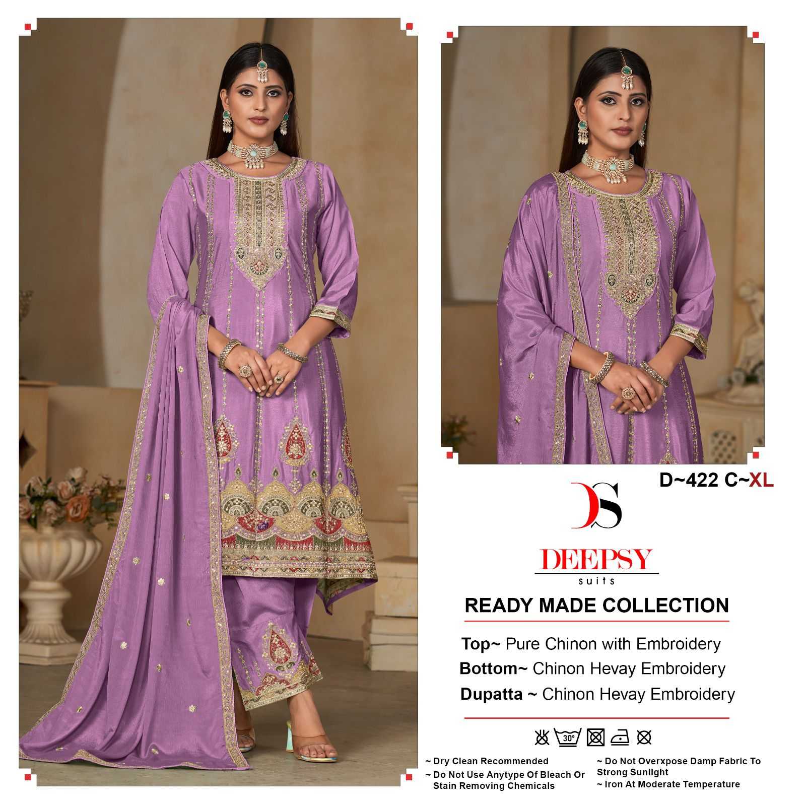deepsy suit pakistani readymade dresses collection wholesale surat 422 design 