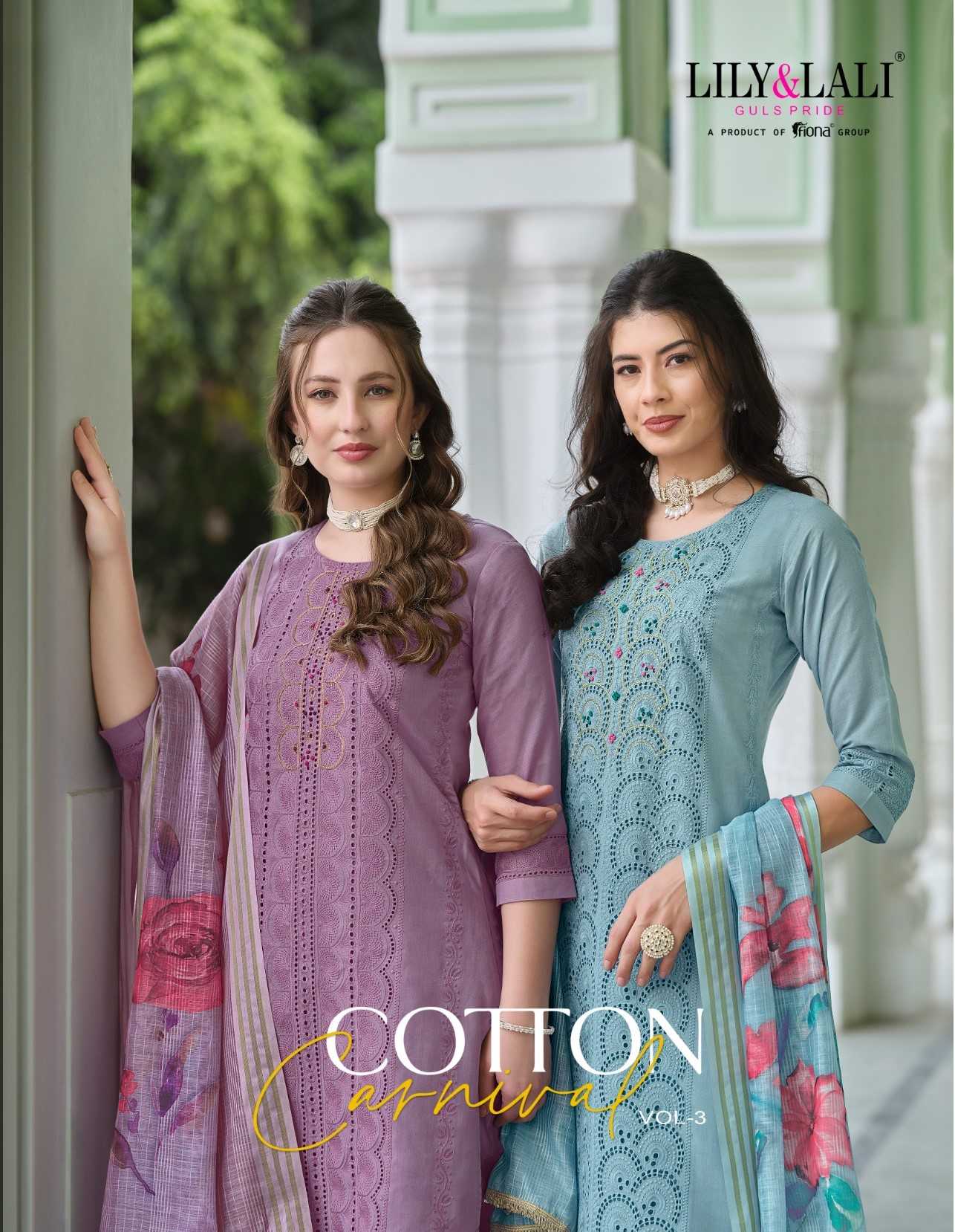 lily and lali cotton carnival vol 3 festive wear readymade salwar suit 
