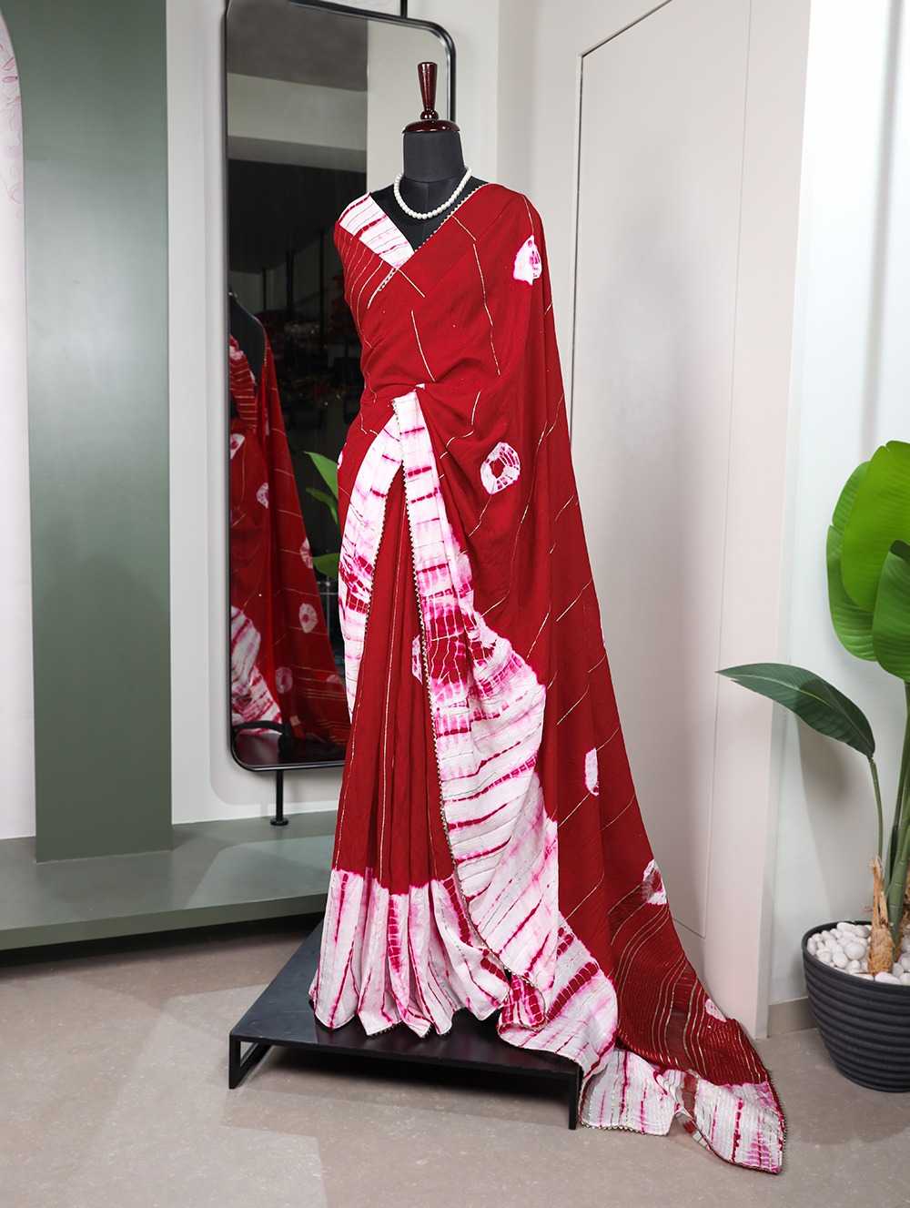 pr ynf7500 fancy viscose chanderi sequins with zari line saree collection 