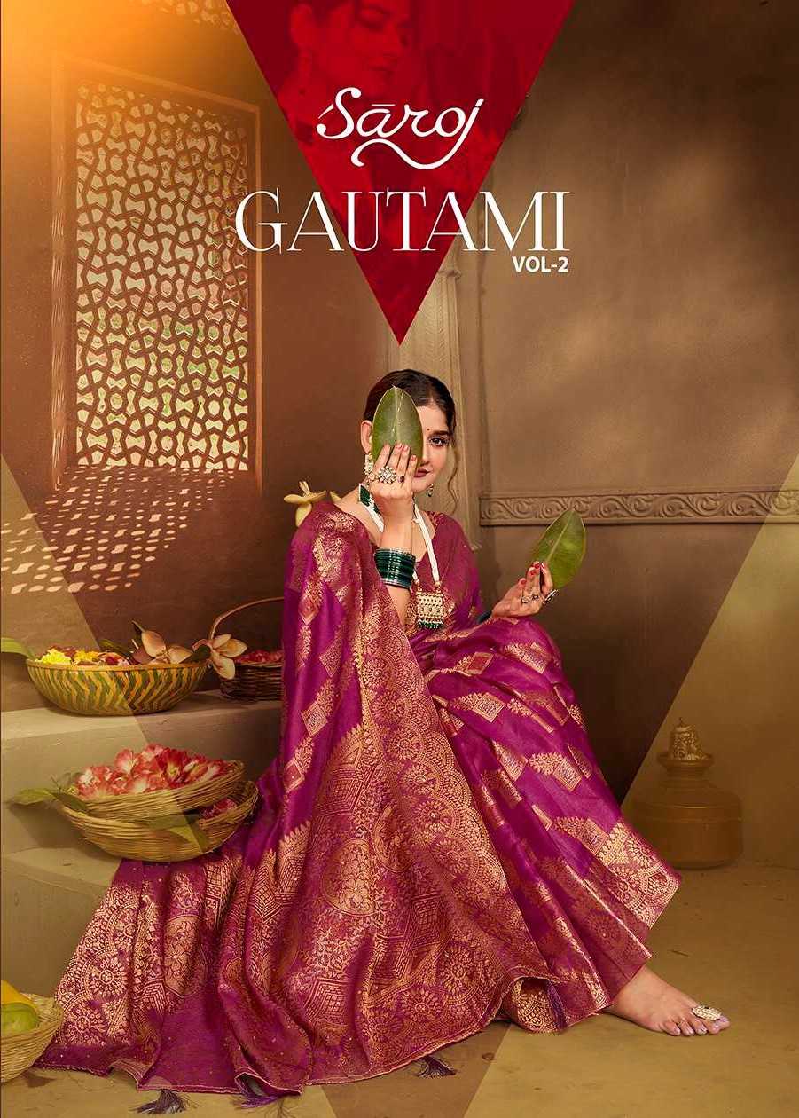 saroj gautami vol 2 organza fancy saree collection 