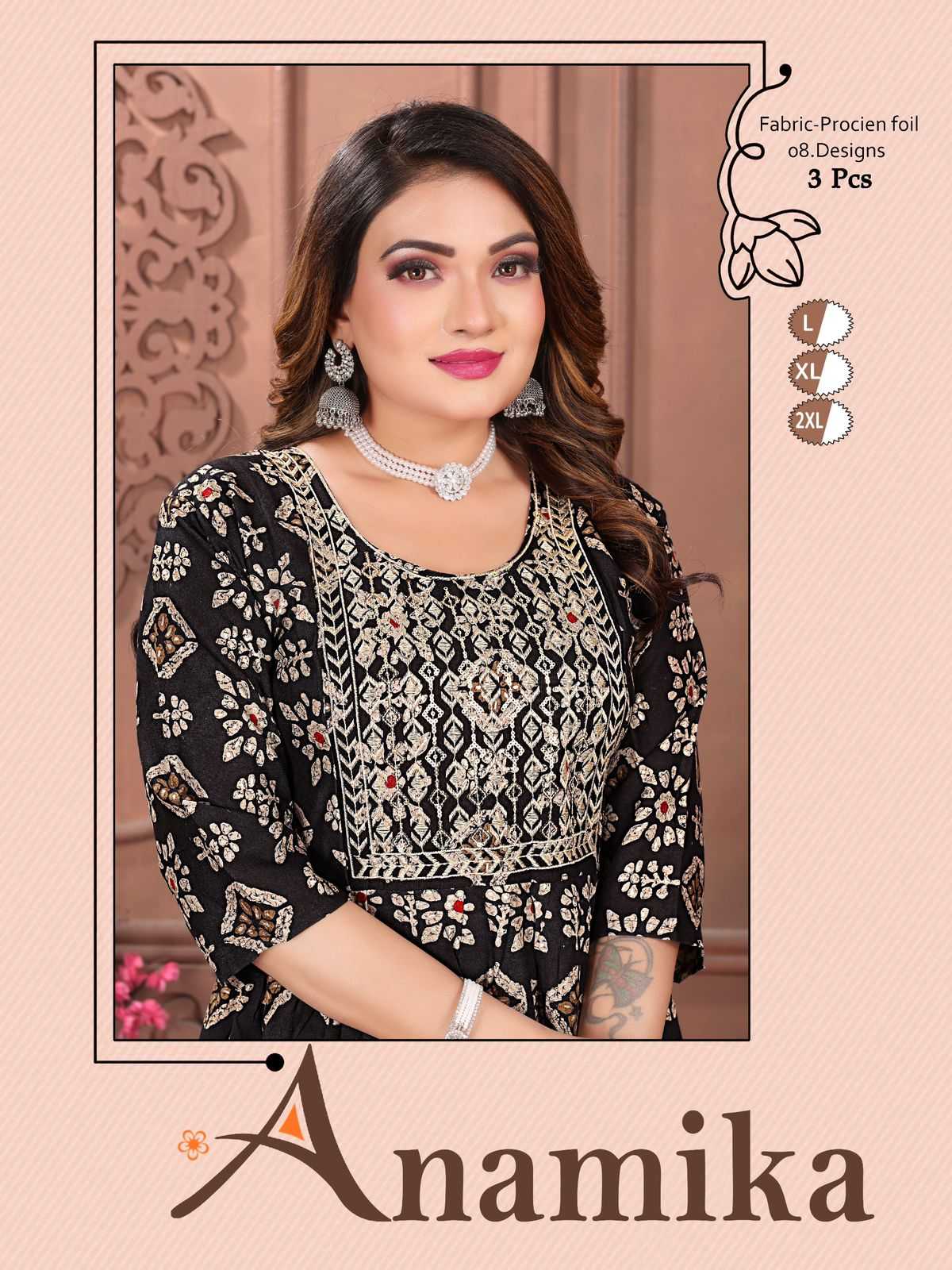 FASHION TALK ANAMIKA VOL.3 RAYON READYMADE SUIT CATALOG WHOLESALER BEST RATE