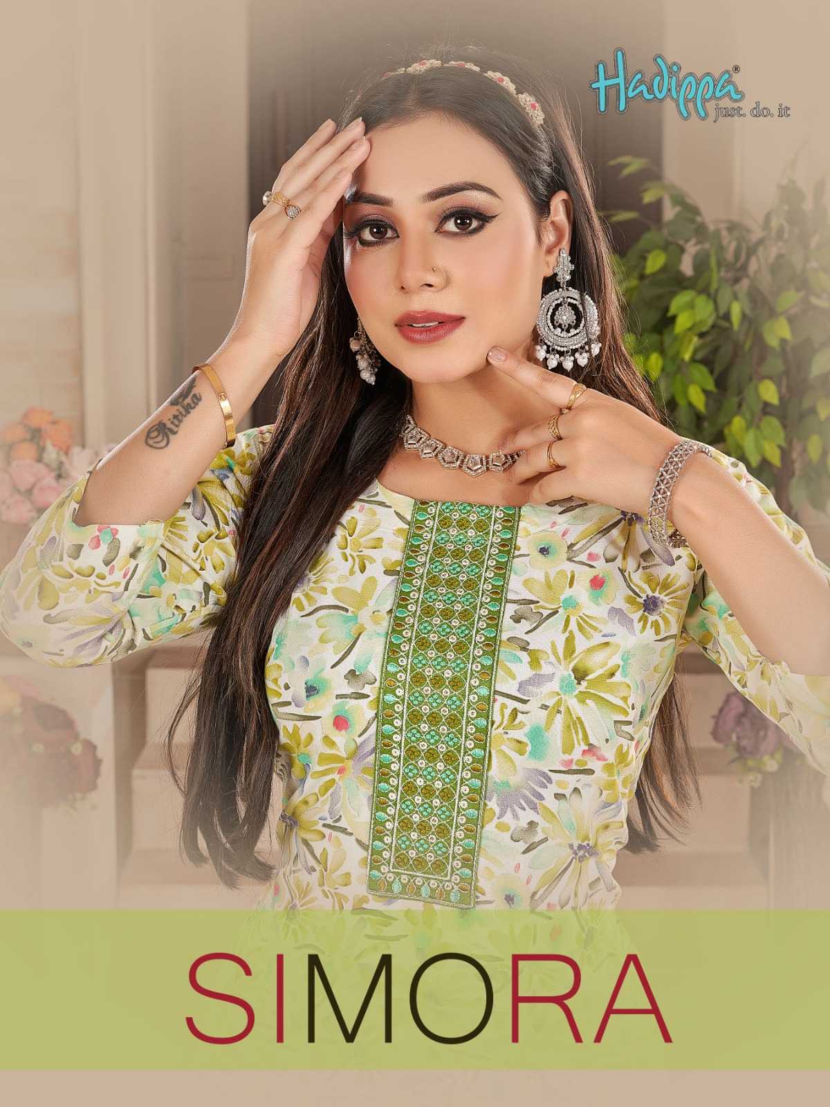 hadippa presents simora trendy rayon straight cut full stitch salwar kameez
