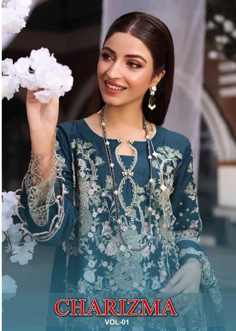 shraddha designer charizma vol 1 comfortable cotton Pakistani salwar kameez 