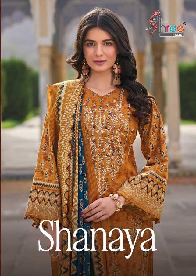shree fabs presents shanaya simple Pakistani style cotton with embroidered salwar kameez