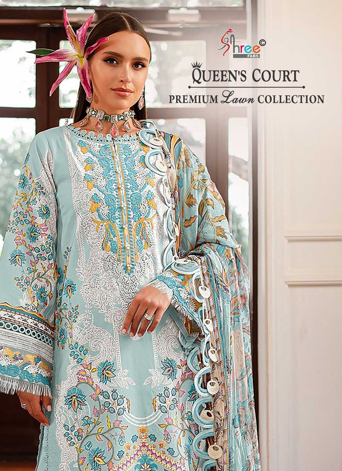 shree fabs queens court premium lawn collection designer pakistani salwar suit