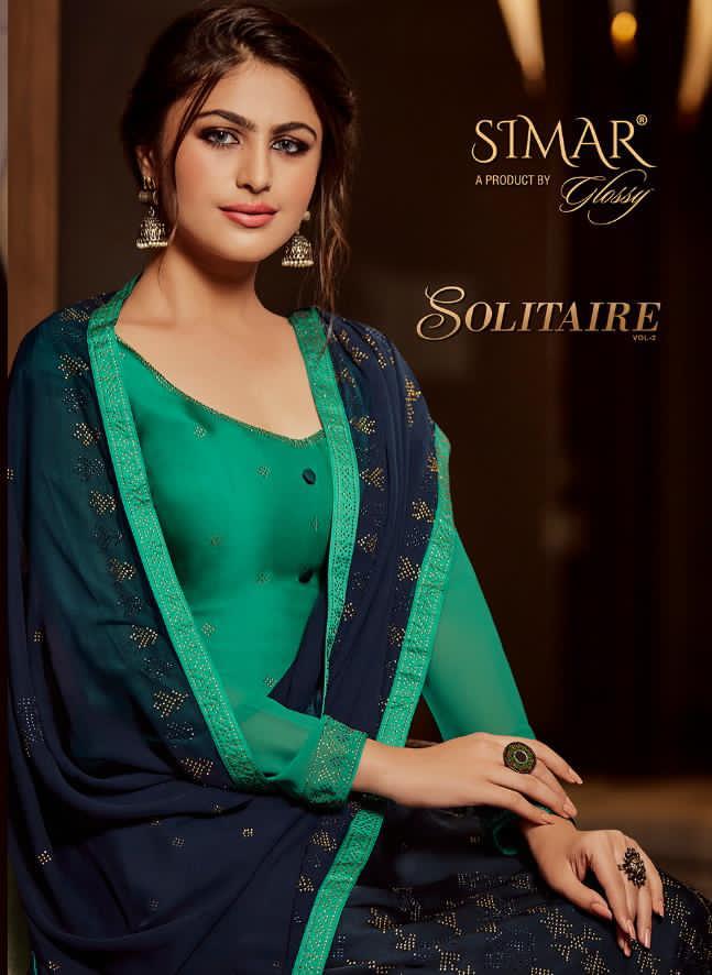 Neymar Designs Solitaire Vol 2 Heavy Embroidery Designer Sarees Catalogue At Wholesale Rate