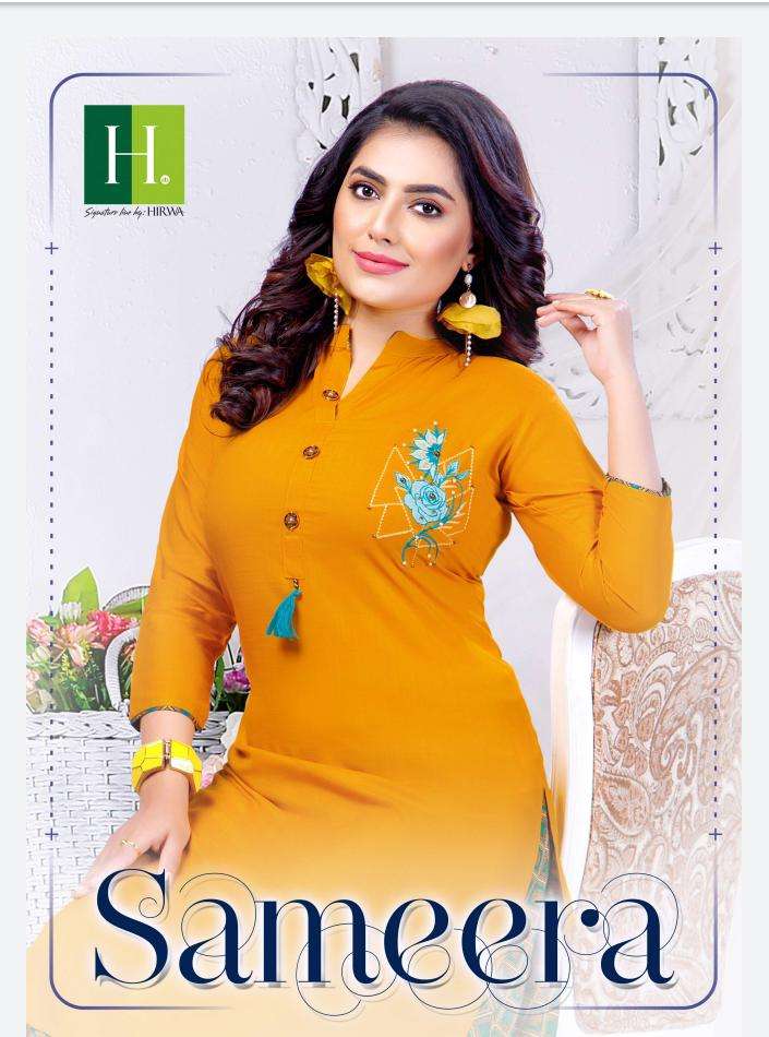 Iris Meera Glace Cotton With Reyon Fancy Kurti Wholesale Price Surat