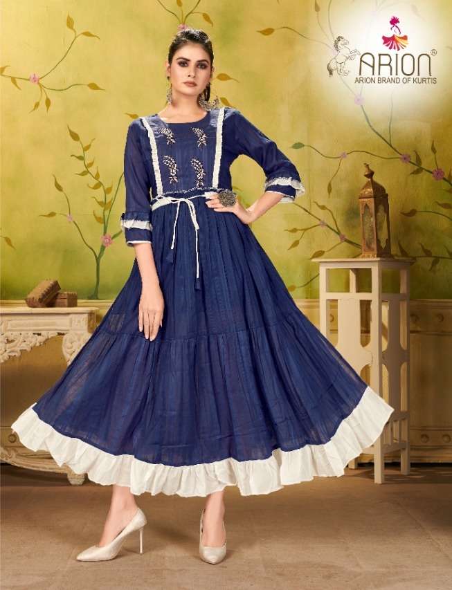 Lavina Isha Vol 1 Georgette Embroidery Party Wear Fancy Kurti Collection Wholesale