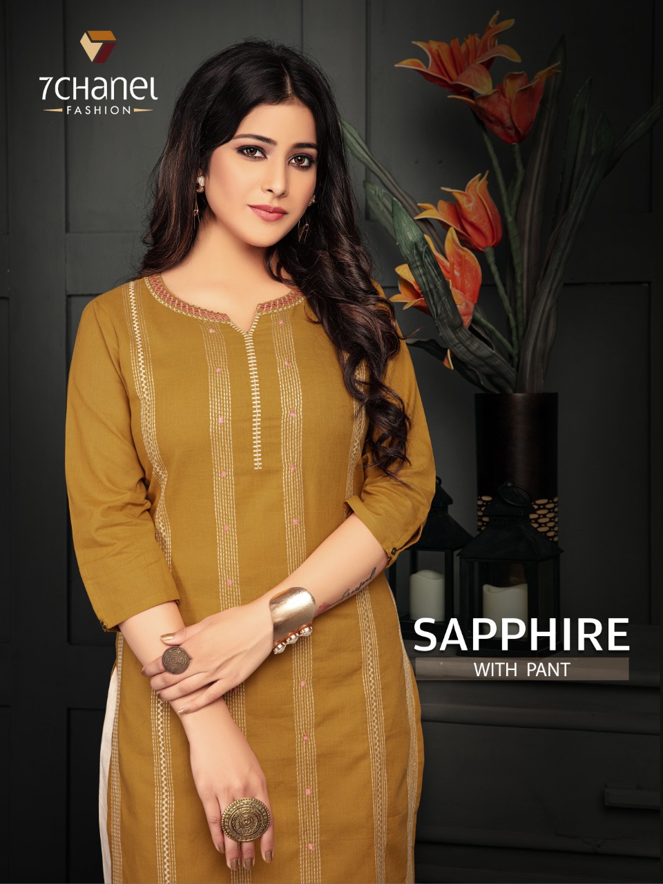 Saroj Saree Sapphire Fancy Fabrics Work Sarees Catalog Wholesaler