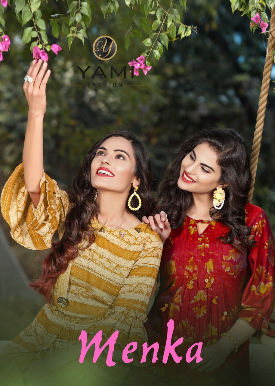 Yami Fashion Menka Gown Style Kurti Catalogue Online