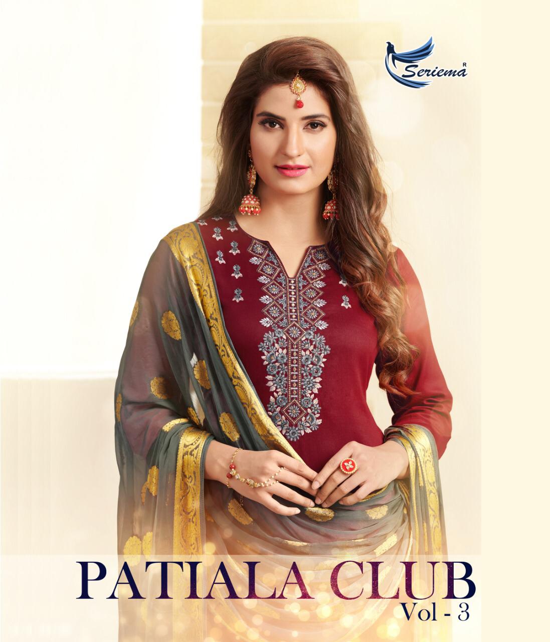 Seriema Patiyala Club Vol 3 Jam Silk Readymade Suit Wholesale Price