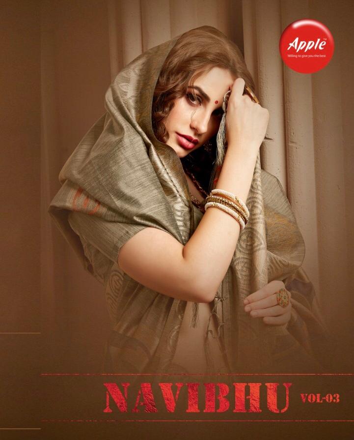 Apple Present Navibhu Vol 3 Cotton Silk Printed Saree Online Shopping
