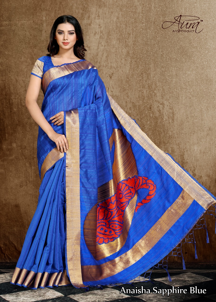 Aura Sari Anaisha Silk Traditional Fancy Saree Collection Wholesaler