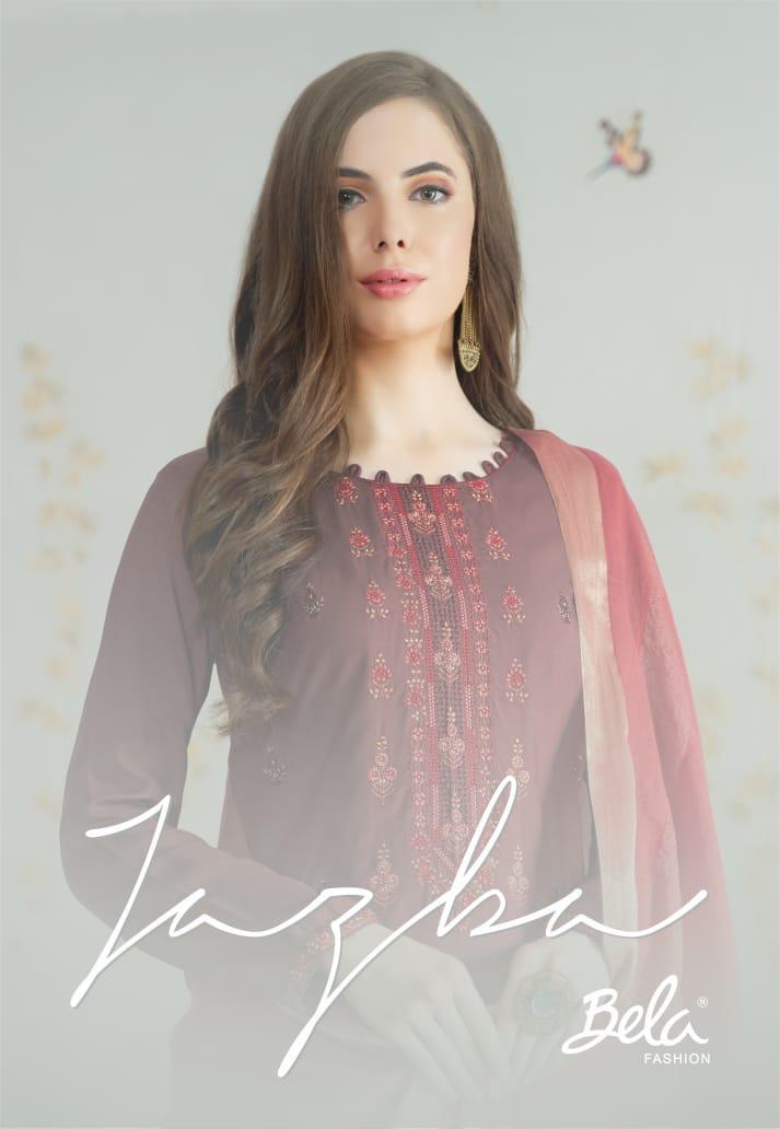 Bela Fashion Jazba Viscose Maslin 810-818 Series Casual Heavy Look Suit