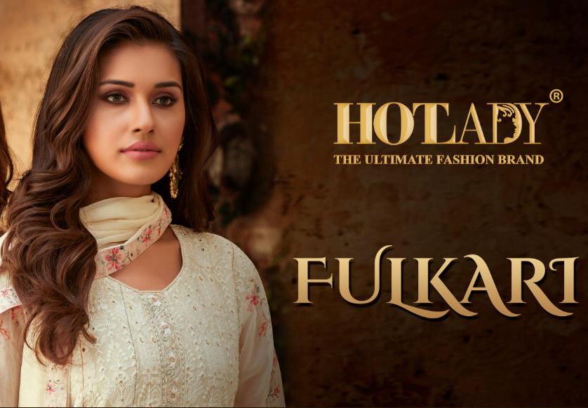 Hotlady Presents Fulkari 7171-7178 Series Embroidery With Digital Printed Suits