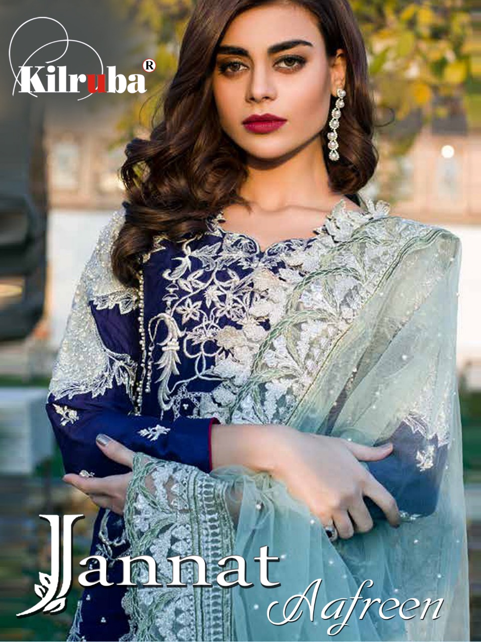 Kilruba Jannat Afreen Heavy Georgette Work Pakistani Suit Concept