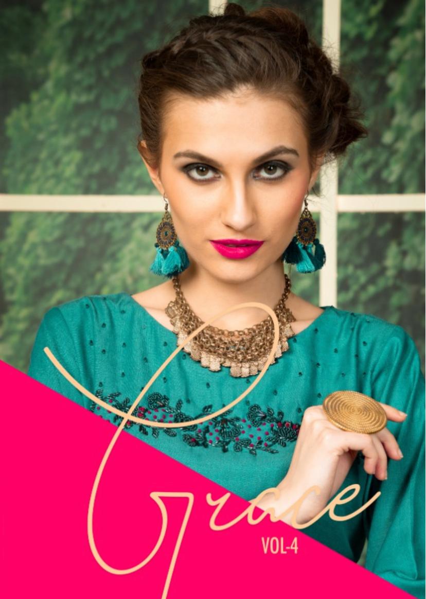 Krishriyaa Grace Vol 4 Silk Exclusive Look Indian Kurti Online Shopping