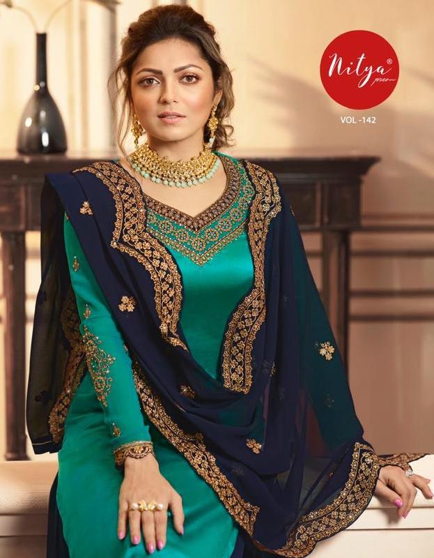 Lt Nitya 142 Partywear Indian Latest Design Salwar Suits Nitya 4201-4209 Series