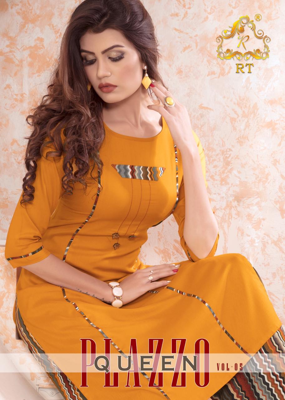 Rijiya Trends Plazzo Queen Vol 6 Kurtis With Palazzo Set At Best Prices