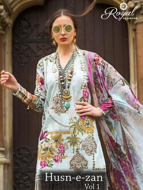 Royal Designer Husn E Zan Vol 1 Cambric Cotton Salwar Suit Pakistani Concept