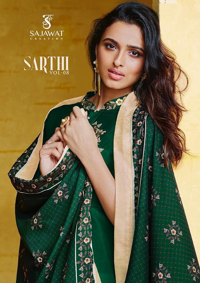 Sajawat Creation Sarthi Vol 8 Maslin Readymade Plazzo Style Salwar Suit Clothing Store