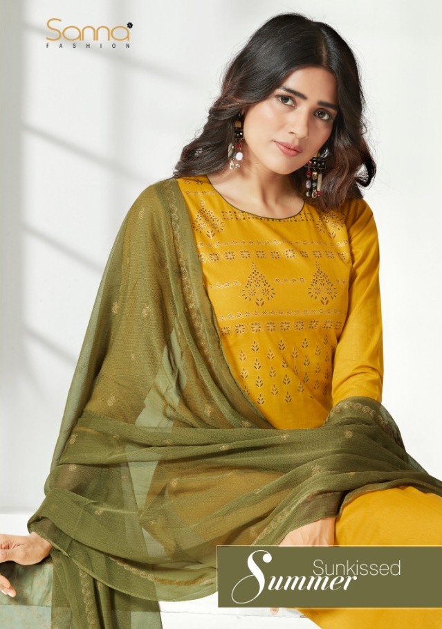 Sanna Launch Sunkissed Cotton Lawn Traditional Wear Salwar Suit Wholesaler