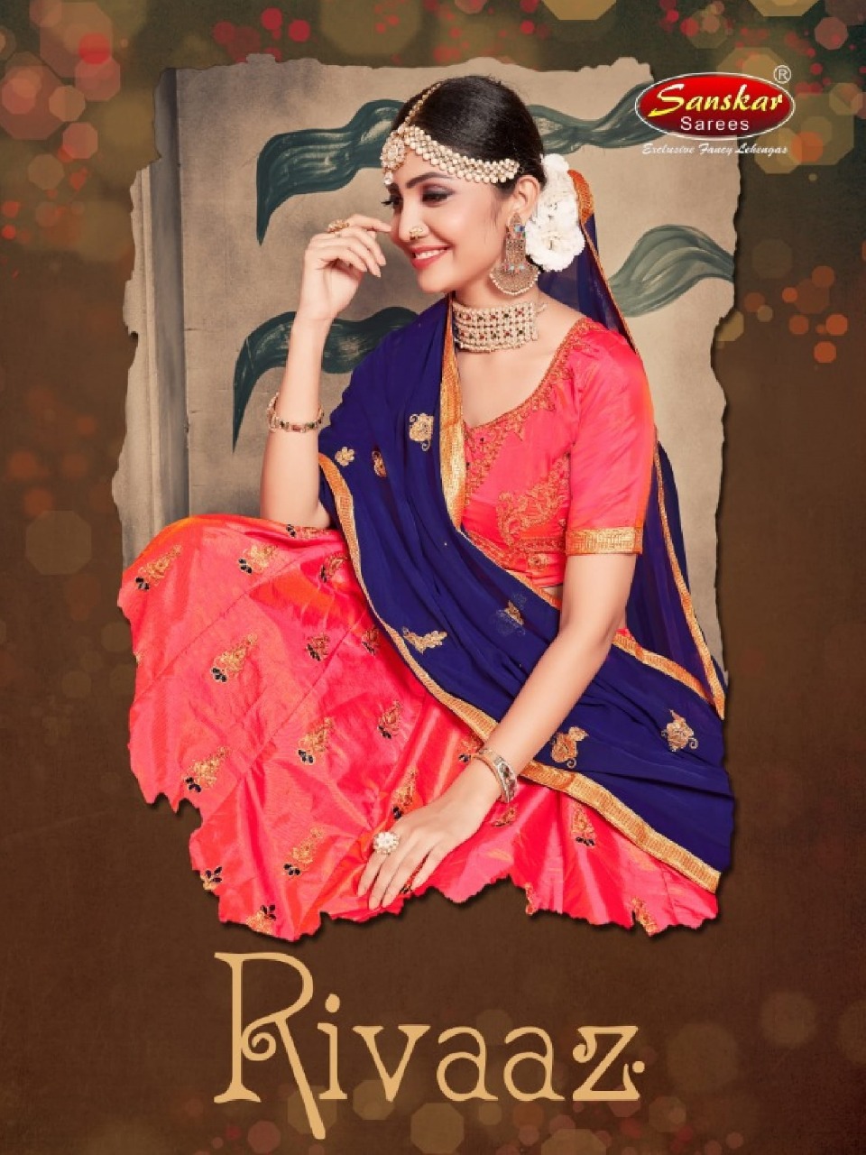 Sanskar Style Present Rivaaz Pure Satin Traditional Wear Lehenga Dealer