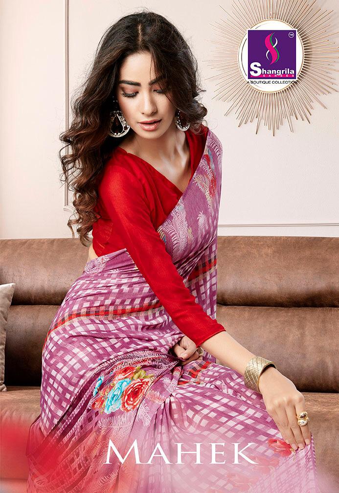Shangrila Launch Mahek Fncy Print Daily Wear Saree Online Dealer