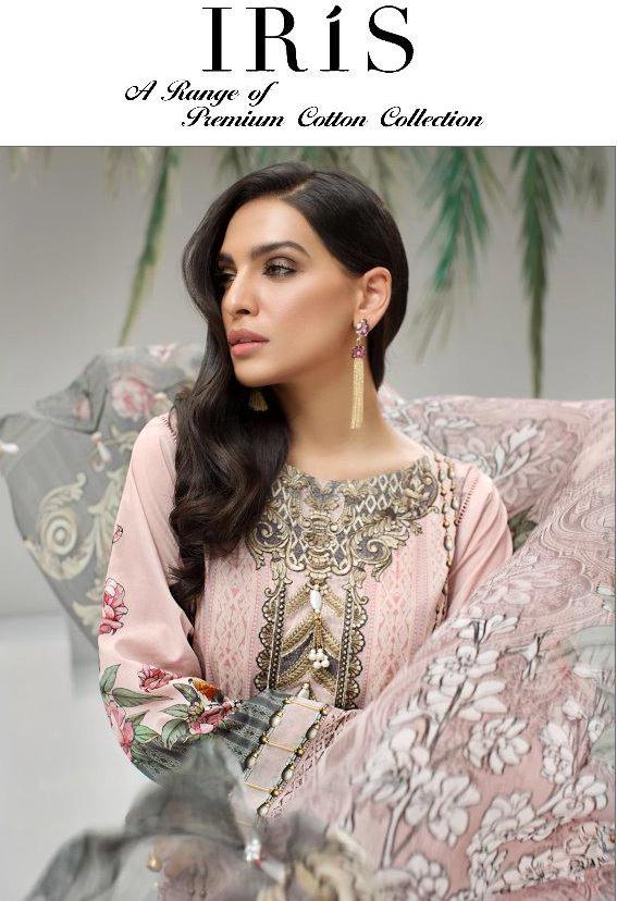 Shree Fab Iris Pure Jam Silk Print With Heavy Embroidery Suit Supplier