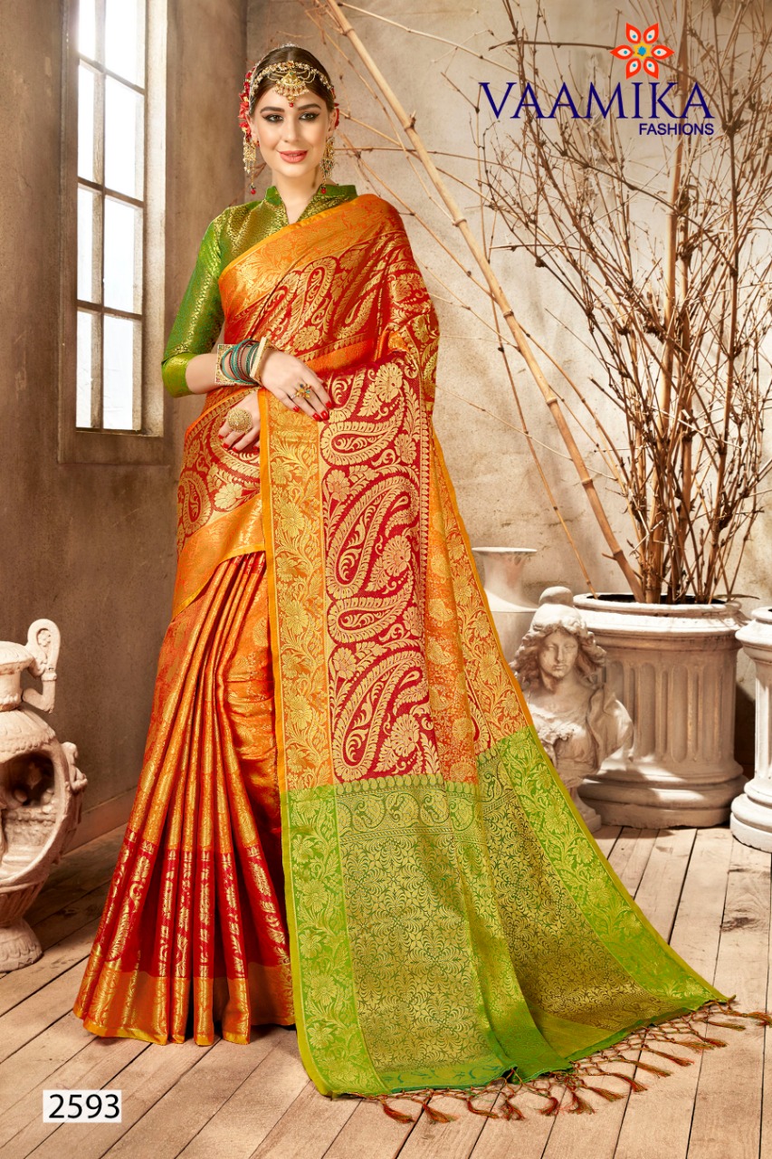 Vaamika Fashion Monshika Pure Silk Traditional Wear Saree Online