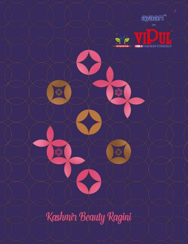 Vipul Launch Kashmir Beauty Ragini Cotton Base Fancy Brasso Saree Wholesaler