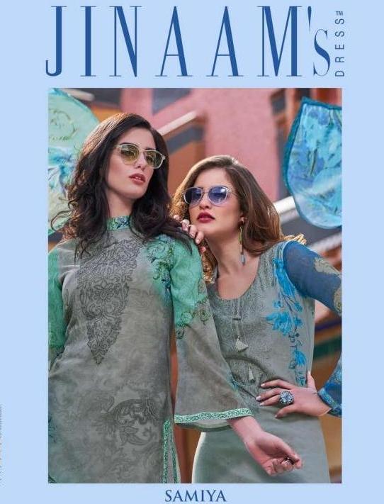 Jinaam Samiya 8960-8965 Series Georgette Printed Ladies Suits
