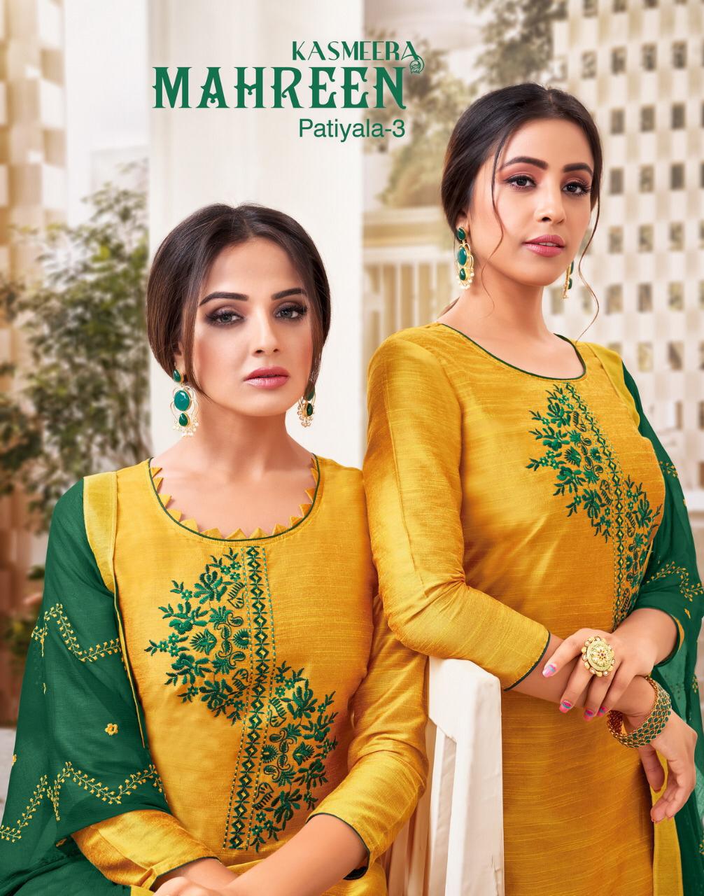 Kayce Trendz Kasmeera Launch Mahreen Patiyala Vol 3 Cotton Silk Salwar Suit Wholesaler