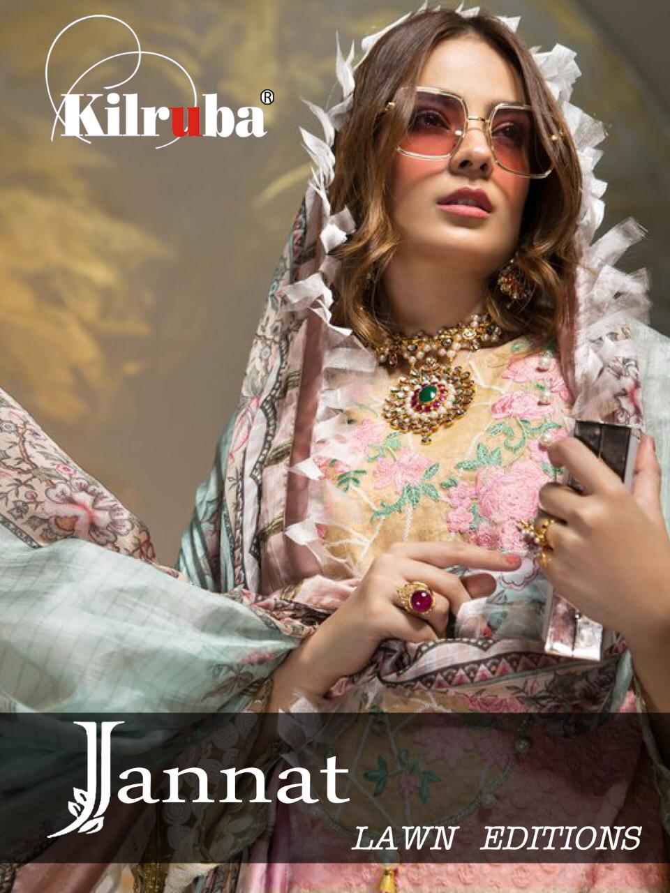 Kilruba Jannat Lawn Edition Cambric Cotton Printed Salwar Suit Supplier