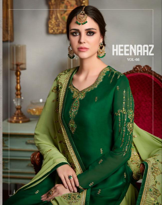 Mahavir Fashion Heenaaz Vol 66 Lehenga Style Designer Dresses Catalog