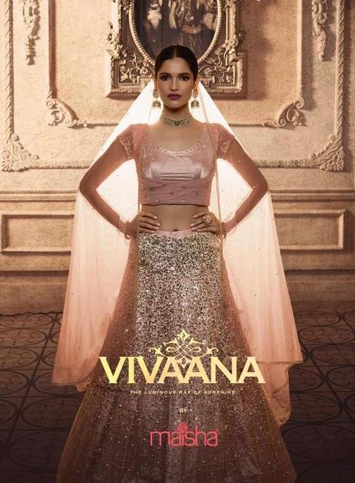 Maisha Maskeen Vivaana Net 20001-20007 Series Designer Lehenga Collection