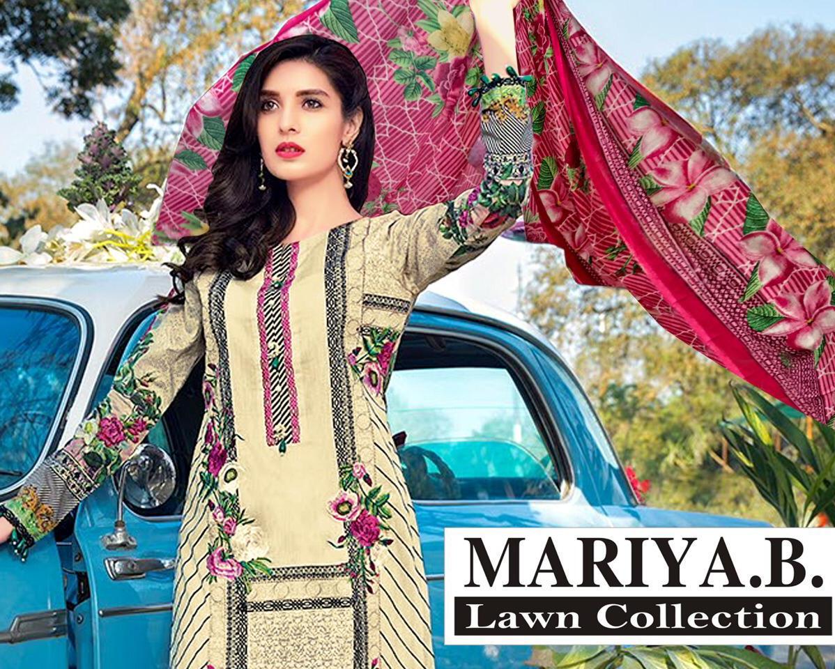 Mariya B Lawn Collection Present Pure Lawn Regular Wear Salwar Suit Supplier