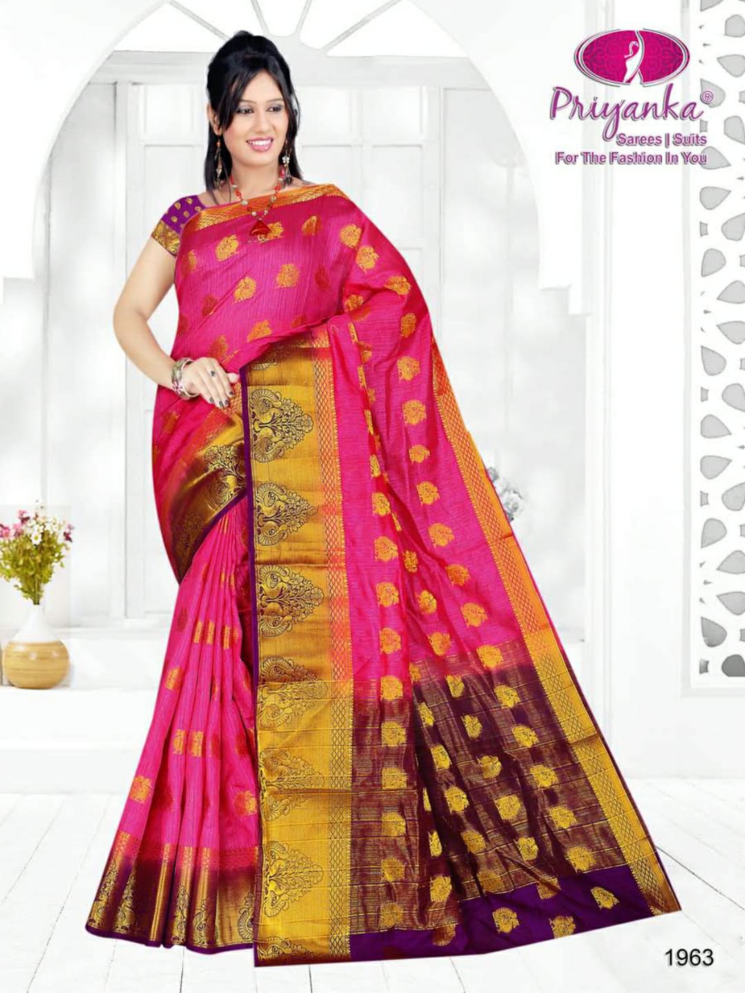 Priyanka Saree Present Miss Ragini Silk Good Looking Saree Wholesale Rate