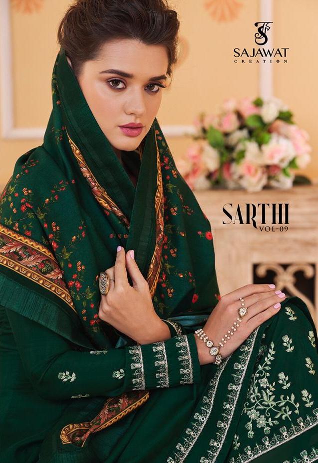 Sajawat Creation Sarthi Vol 9 Maslin Readymade Plazzo Style Salwar Kameez In Surat Market