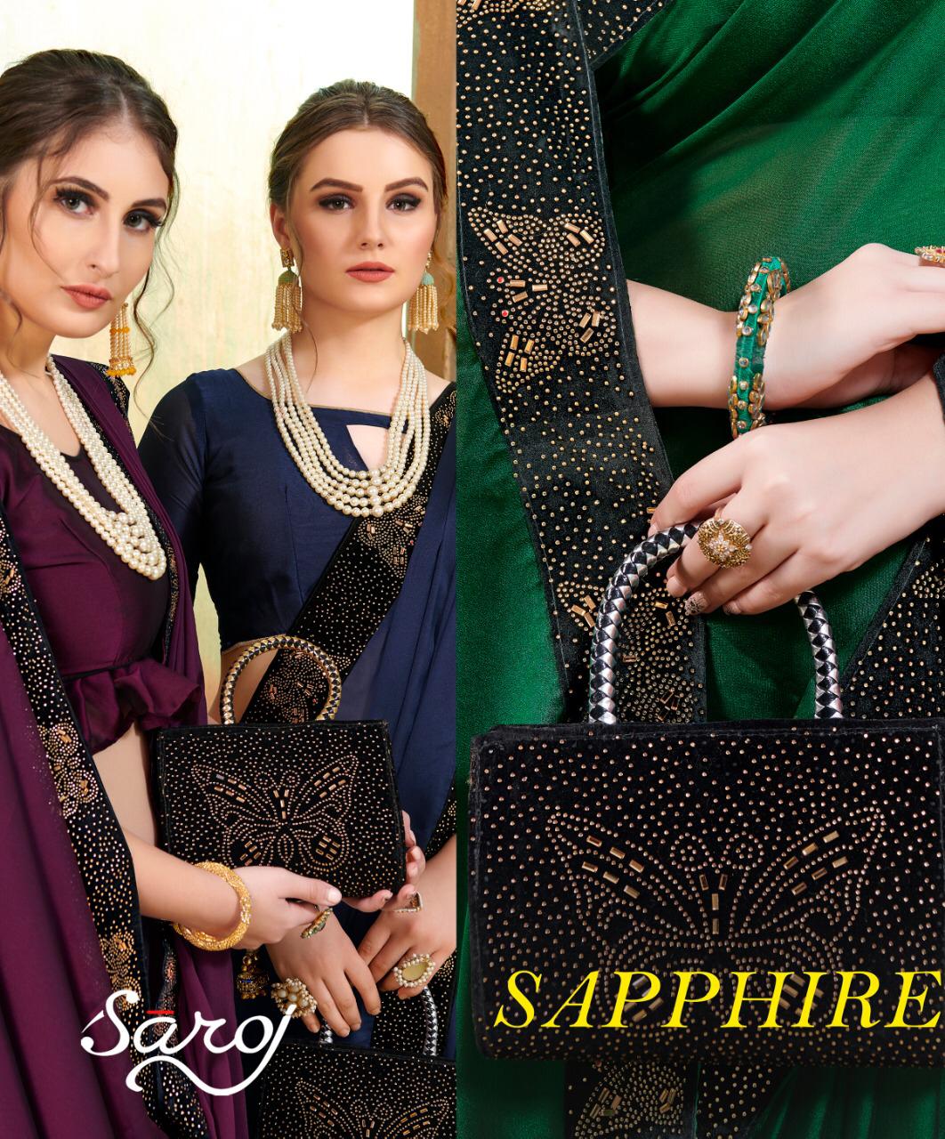 Saroj Present Sapphira Rangoli Festival Wear Saree With Free Clutch Purse Trader