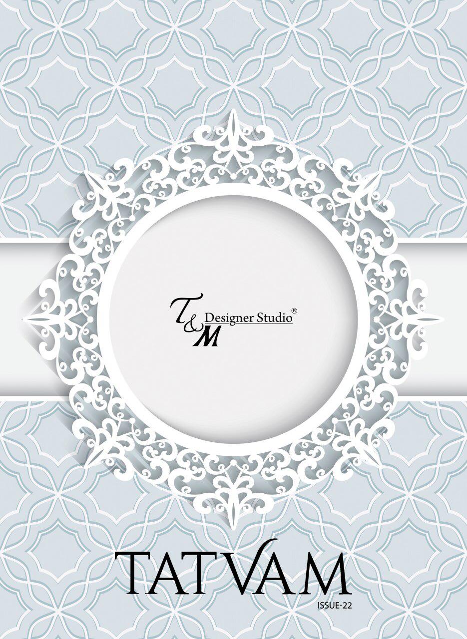 T And M Present Tatvam Vol 22 Fancy With Fancy Border Designer Saree Collection