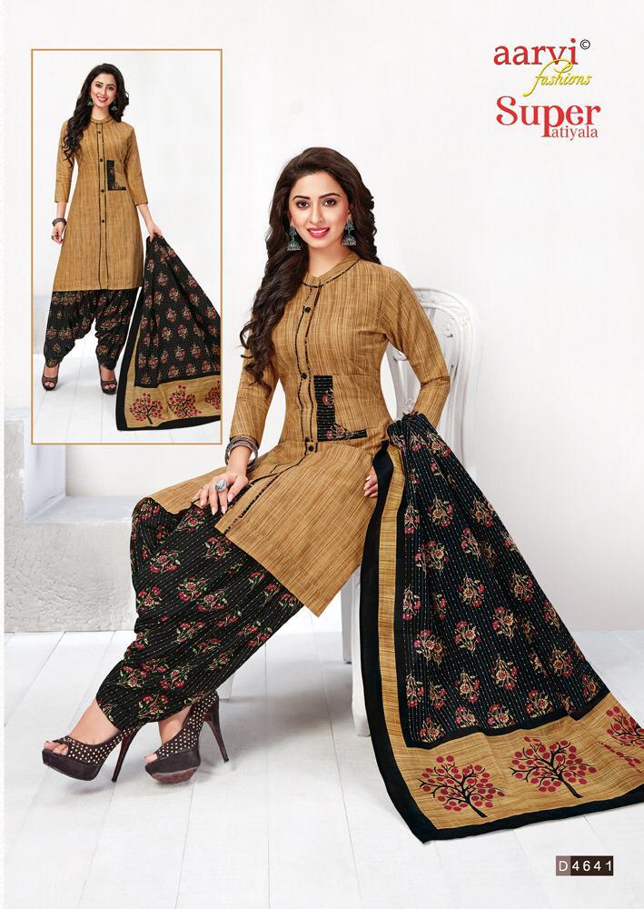 Aarvi Fashions Super Patiyala Readymade Pure Cotton Suits Online Shopping