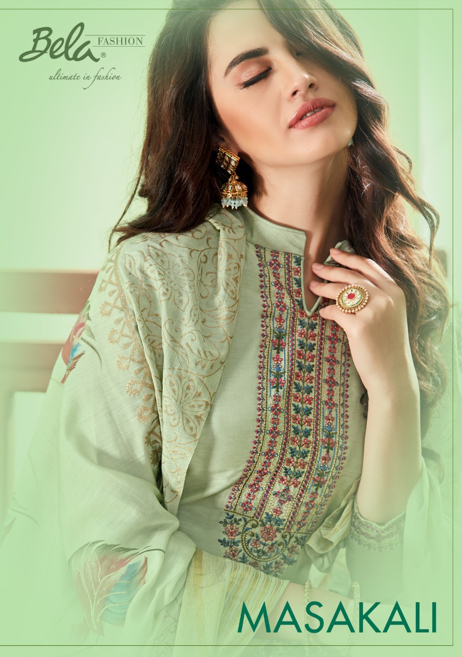 Bela Fashion Masakali Cotton Silk Straight Salwar Kameez Online Seller