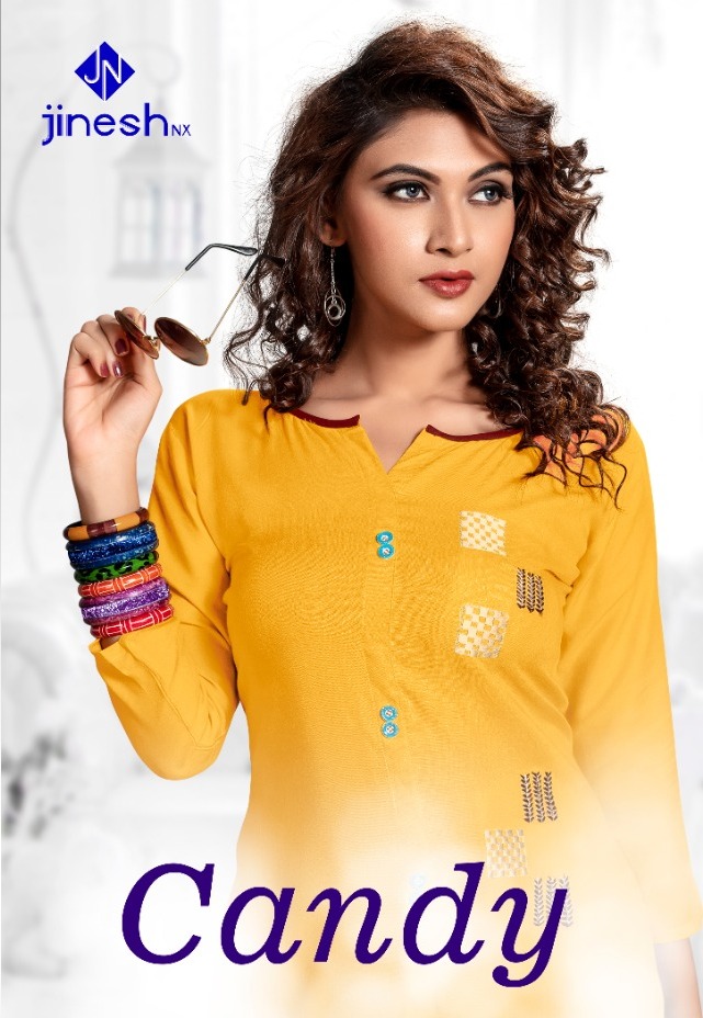 Candy By Jinesh Nx Rayon Casual Wear Kurti Wholesaler Surat