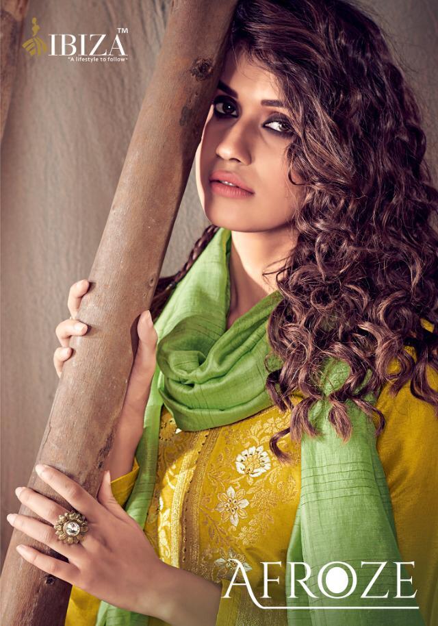 Ibiza Afroze Pure Viscose Dola Jequard Swaroski Work Salwar Kameez