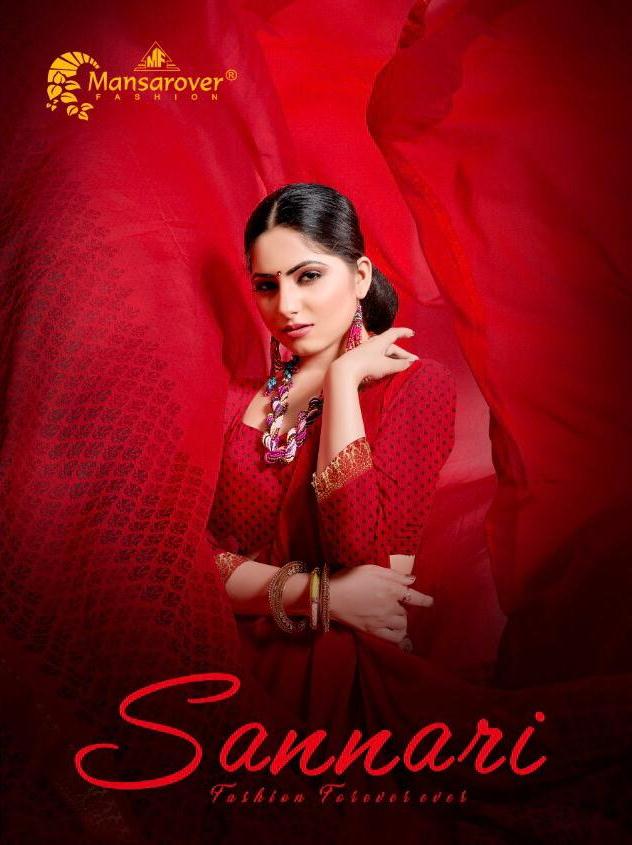 Mansarover Fashion Sannari Vol 1 Georgette Casual Wear Saree Wholesal Price