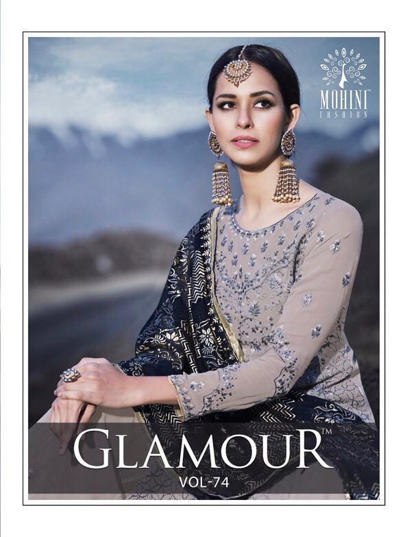 Mohini Fashion Glamour Vol 74 Heavy Designer Sharara Style Indian Partywear Dresses Online