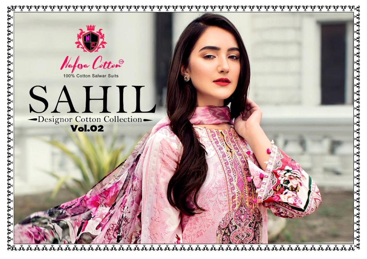 Nafisa Cotton Sahil Vol 2 Cotton Pakistani Printed Design Catalog