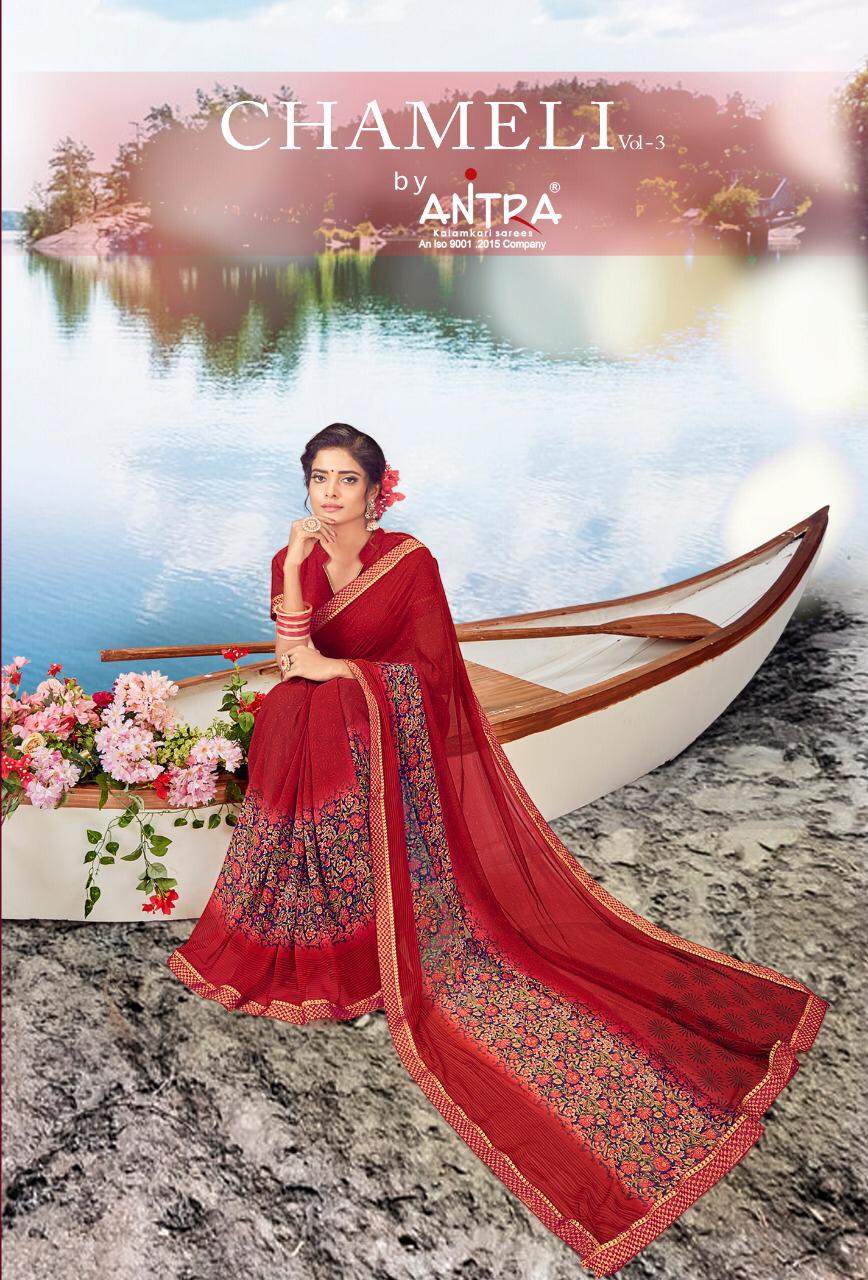 Chameli Vol 3 By Antra Weightless Printed Designer Fancy Saree