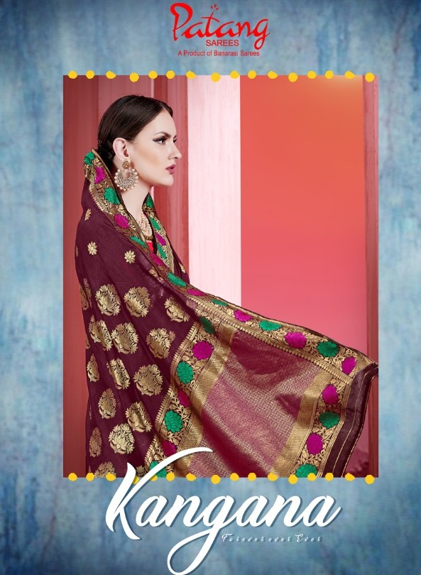 Patang Saree Kangana 5631 Series Traditional Wear Silk Saris Exporter In Surat